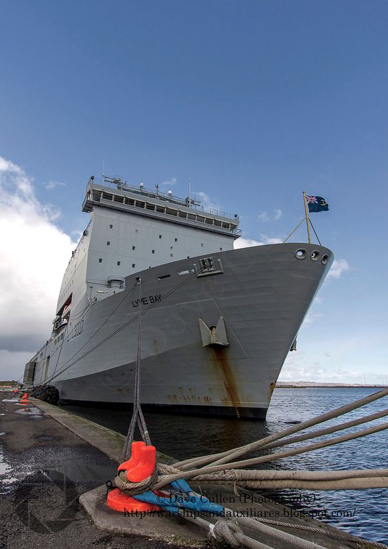 Warships and Auxiliaries Bay Class RFA Lyme Bay L3007
